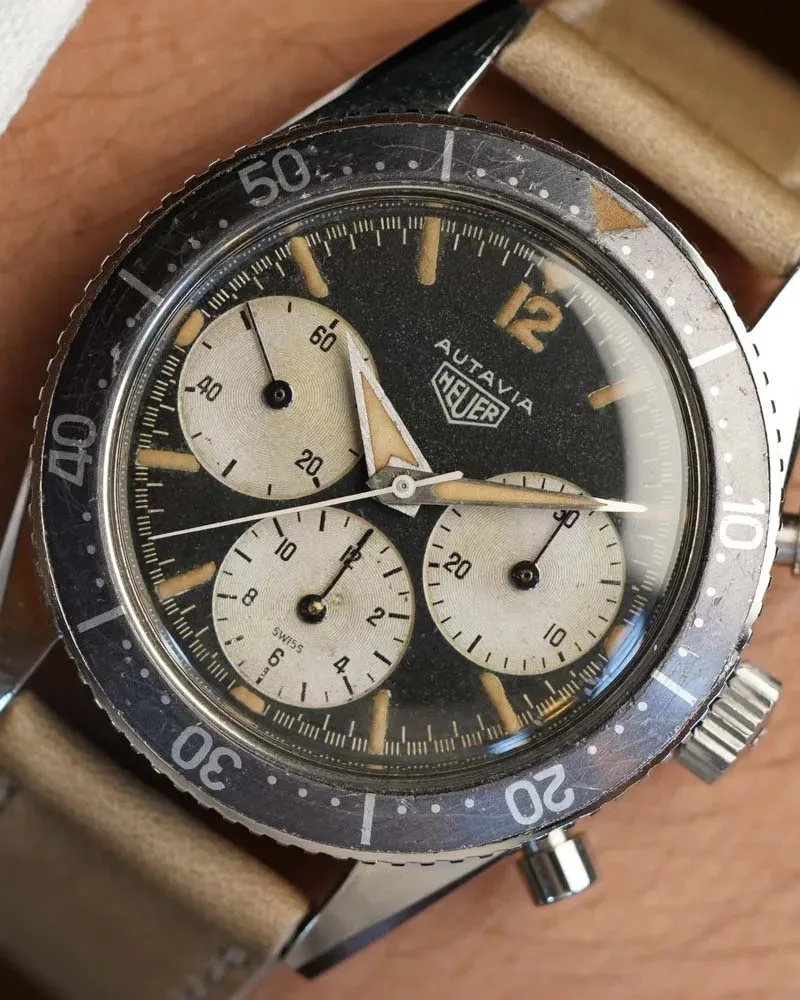 Heuer Autavia Reference 2446 First Generation Big Subs sold by J. Press product image thumbnail 2