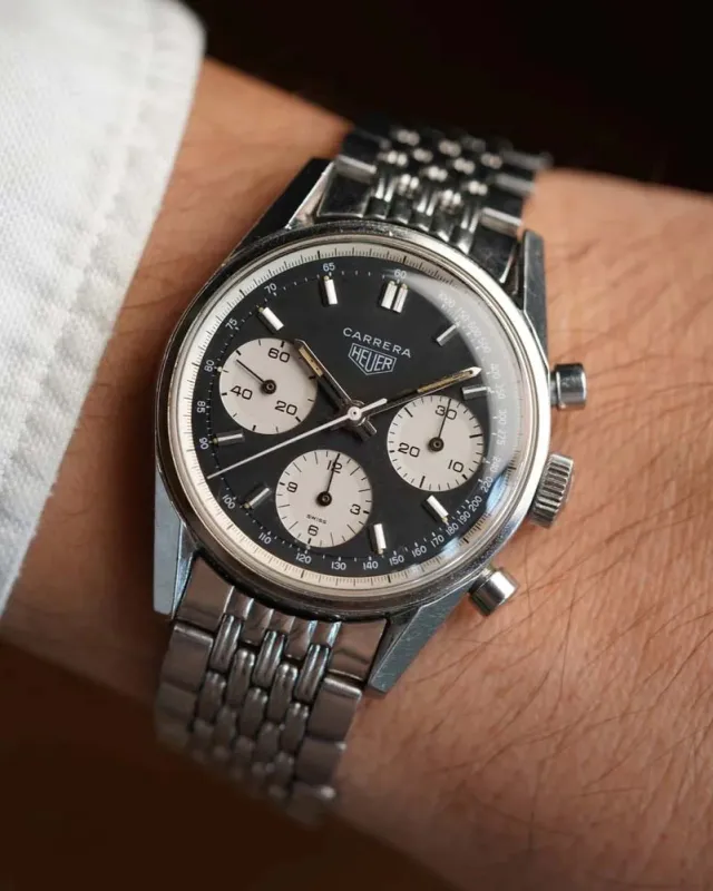Heuer Carrera Reference 2447NST Unpolished sold by J. Press