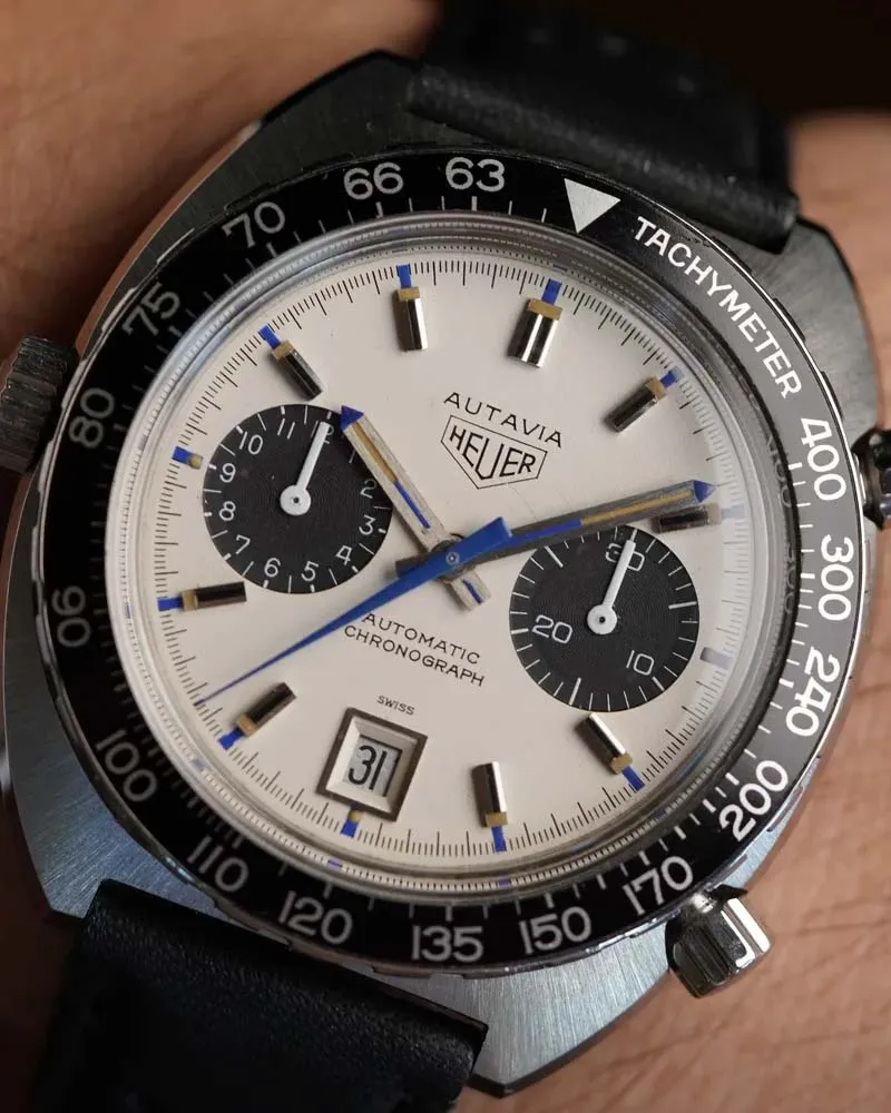 Heuer Autavia 1163T “Siffert” 4th Execution w/ Jo Siffert Card sold by J. Press product image thumbnail 2