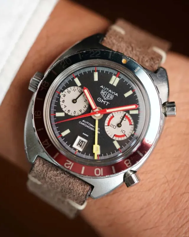 Heuer Autavia GMT Reference 1163 sold by J. Press