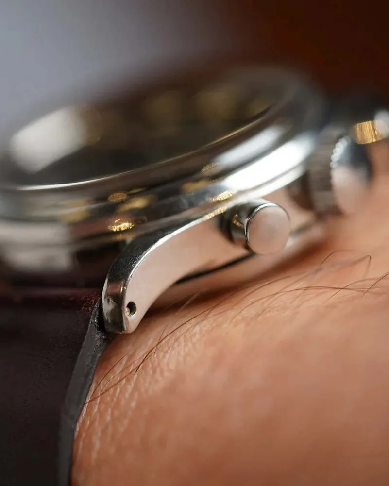 Heuer Chronograph Ref. 2406 Gilt Dial sold by J. Press product image thumbnail 5