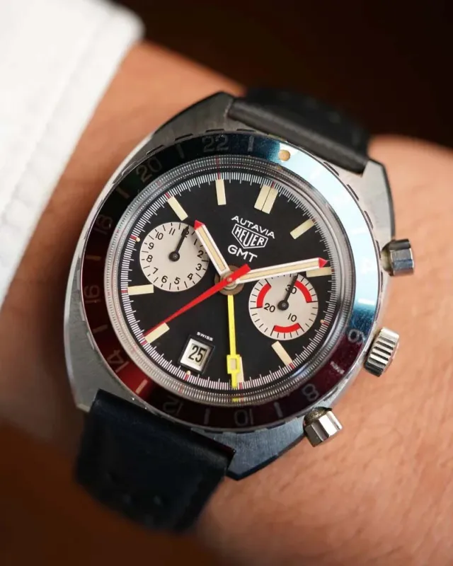 Heuer Autavia GMT Ref 741.603 sold by J. Press