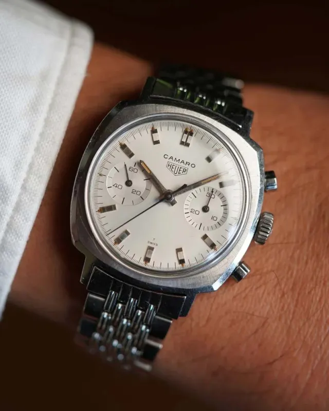 Heuer Camaro Ref. 73343S on Bracelet Unpolished sold by J. Press