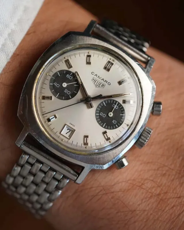 Heuer Camaro Ref. 7843SN on Beads of Rice Bracelet sold by J. Press
