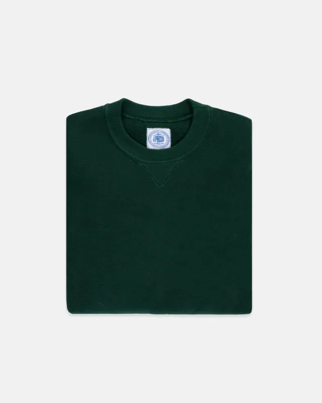 Made-in-USA Green Heavyweight Sweatshirt sold by J. Press