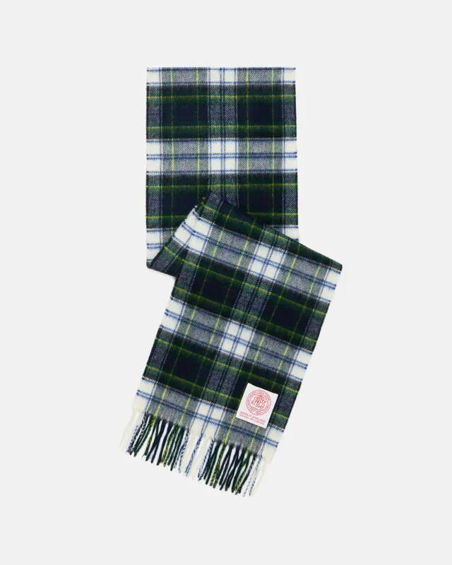 Made-in-England Dress Gordon Tartan Merino Wool Scarf sold by J. Press