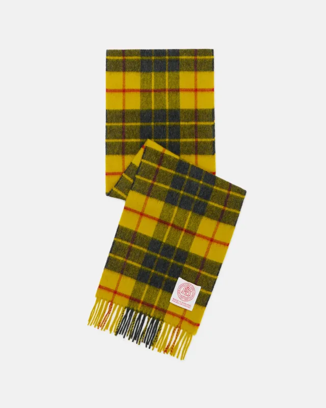 Made-in-England Macleod Tartan Merino Wool Scarf sold by J. Press