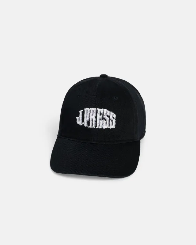 J. Press White on Black Needlepoint Hat made by J. Press