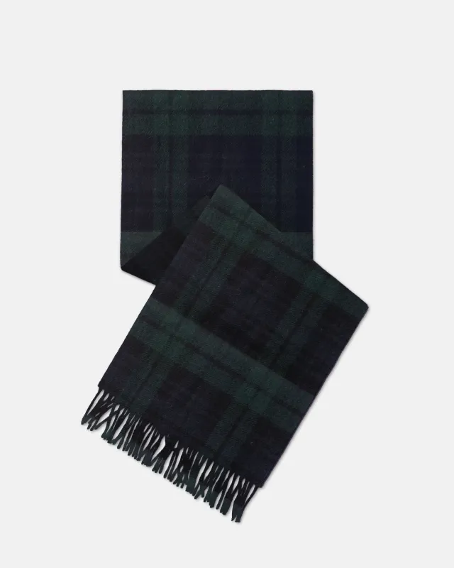 Made-in-Scotland Blackwatch Cashmere Muffler sold by J. Press