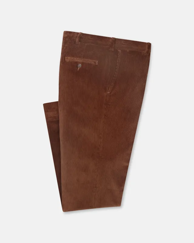 Made-in-USA Whiskey Wide Wale British Corduroy Pant sold by J. Press