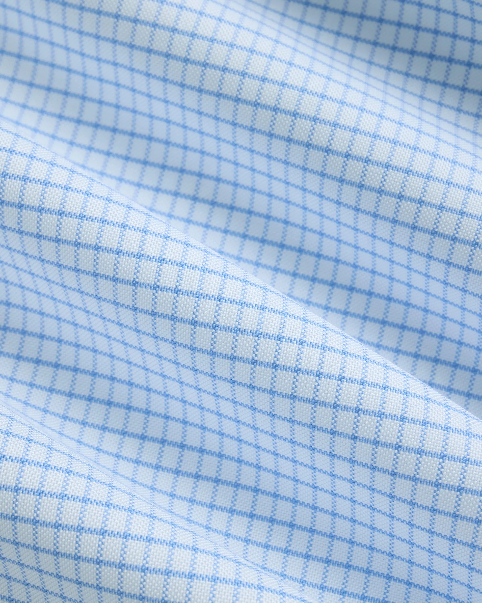 Made-in-USA Light Blue Tattersall Oxford Cloth Button Down Shirt - Classic Fit sold by J. Press product image thumbnail 3