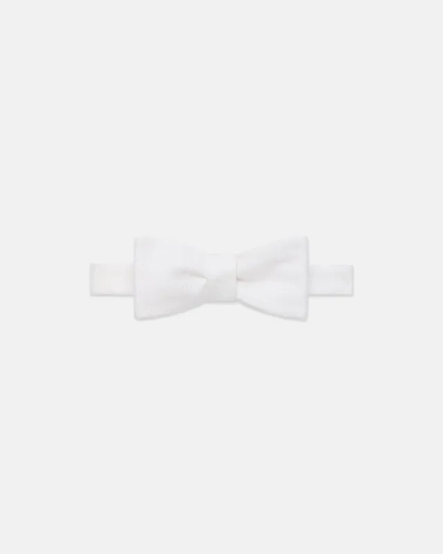 Made-in-USA Cotton Pique Self-tie Formal Bow Tie made by J. Press