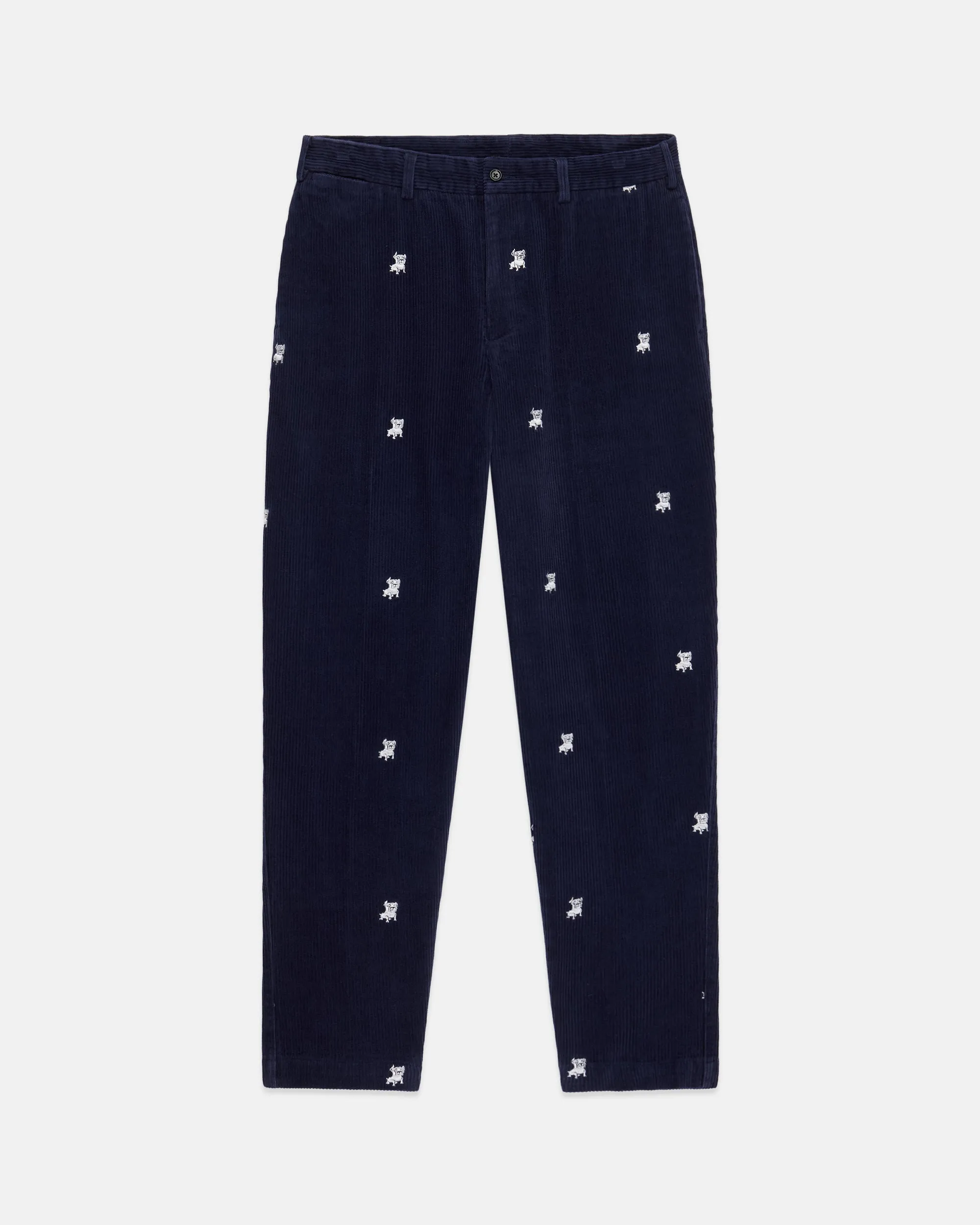 Bulldog Embroidered Corduroy Pant sold by J. Press product image thumbnail 2