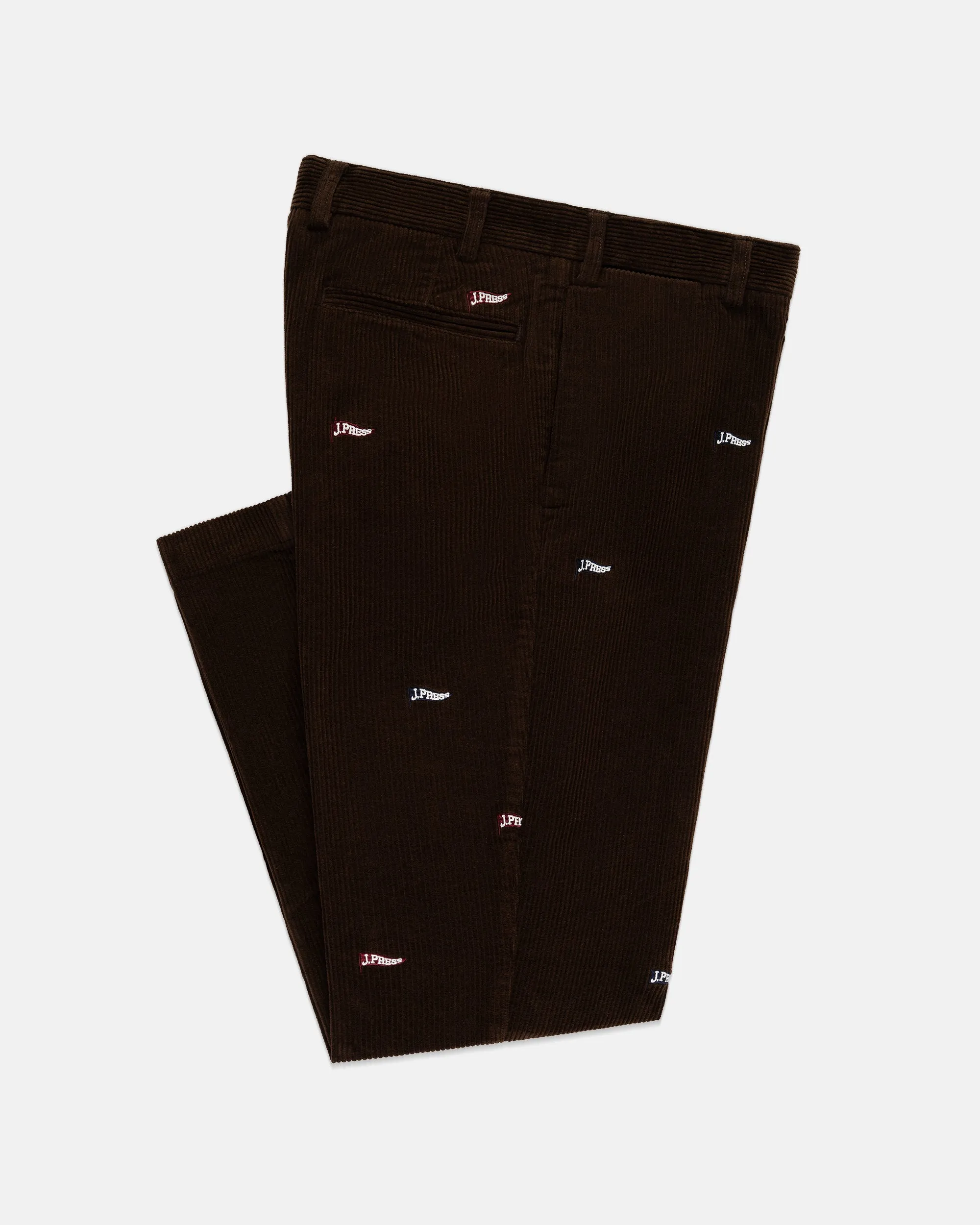 J. Press Burgee Embroidered Corduroy Pant - Trim Fit sold by J. Press