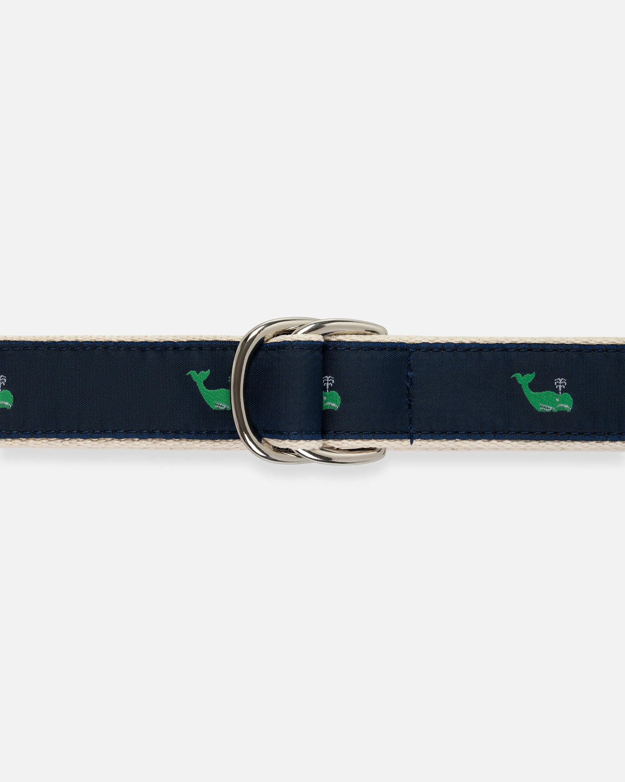 Made-in-USA Green Whales Motif D Ring Belt sold by J. Press product image thumbnail 2
