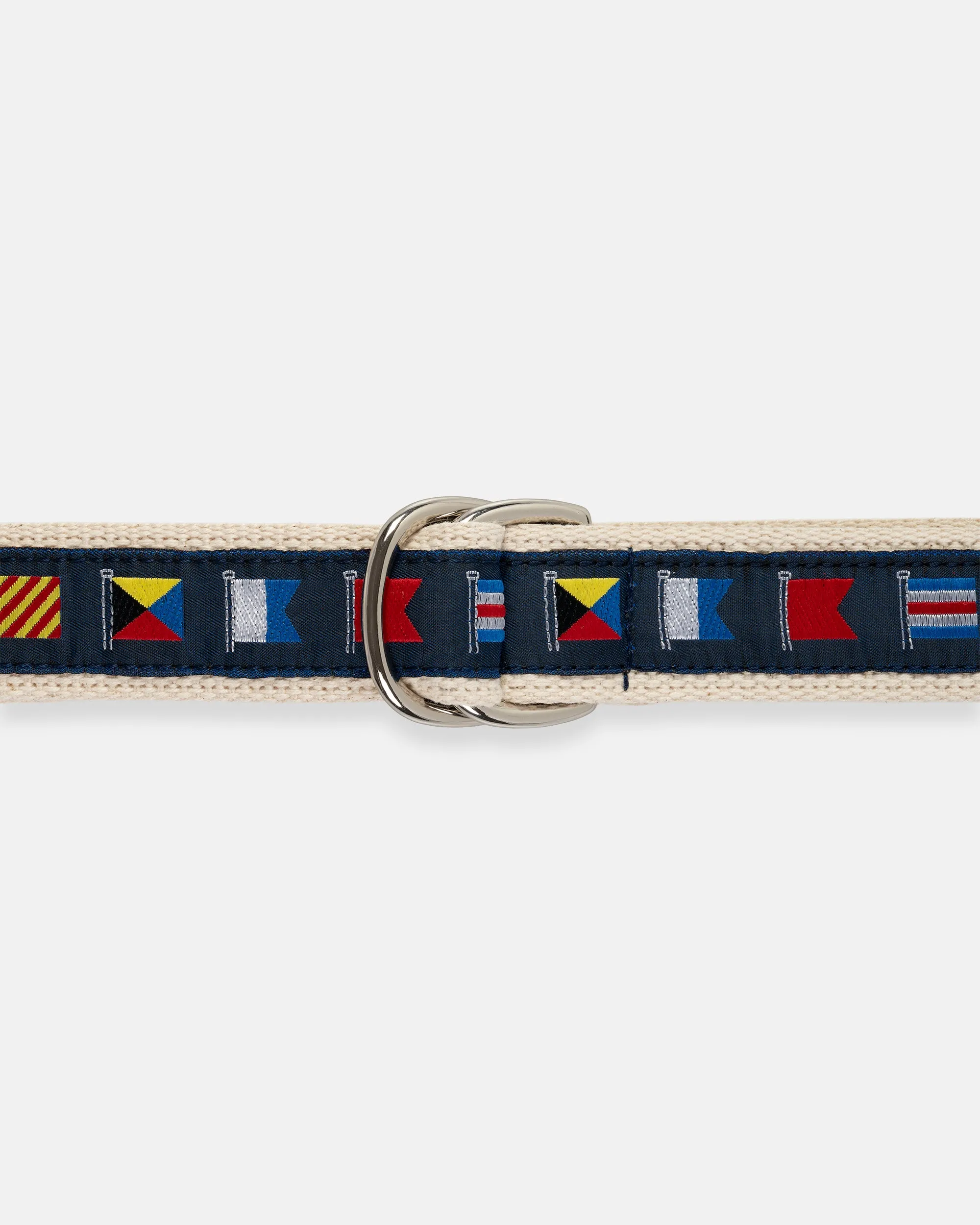 Made-in-USA Nautical Flags Motif D Ring Belt sold by J. Press product image thumbnail 2