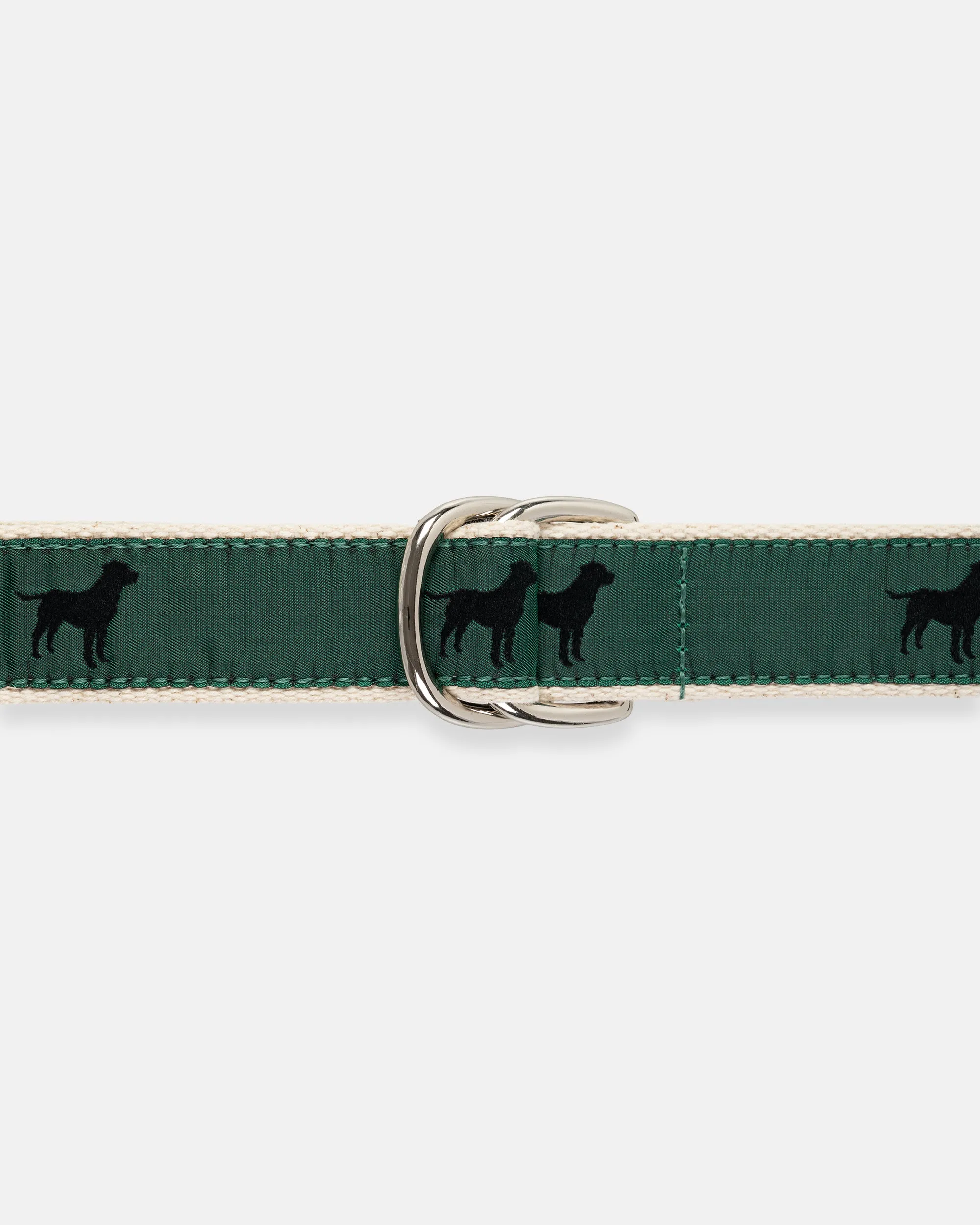 Made-in-USA Black Labs Motif D Ring Belt sold by J. Press product image thumbnail 2