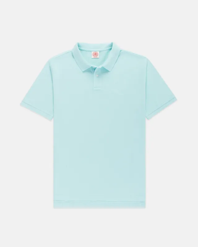 Light Blue Cotton Pique Polo sold by J. Press