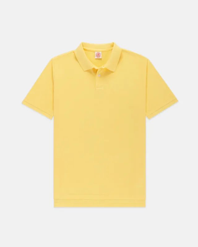 Yellow Cotton Pique Polo sold by J. Press