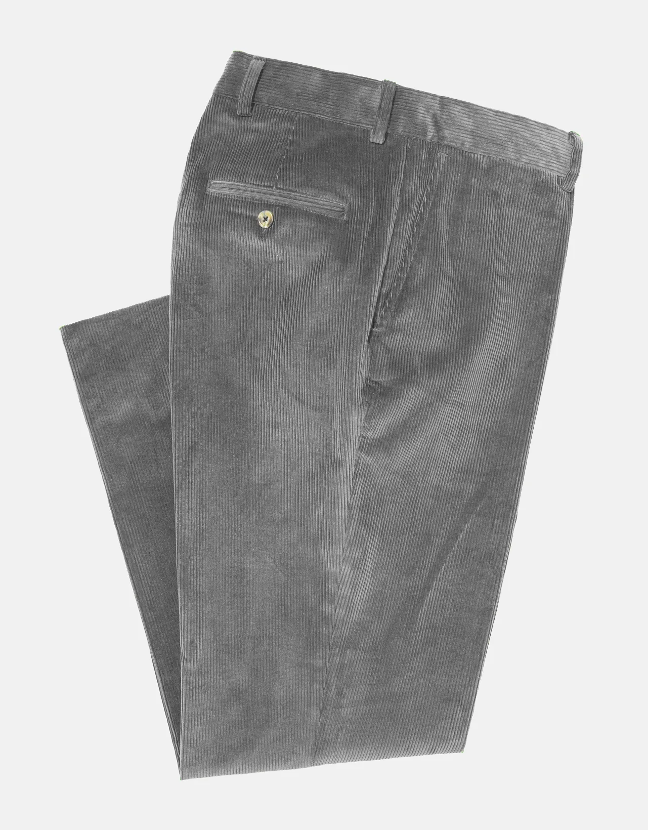 Made-in-USA Charcoal Wide Wale British Corduroy Pants sold by J. Press
