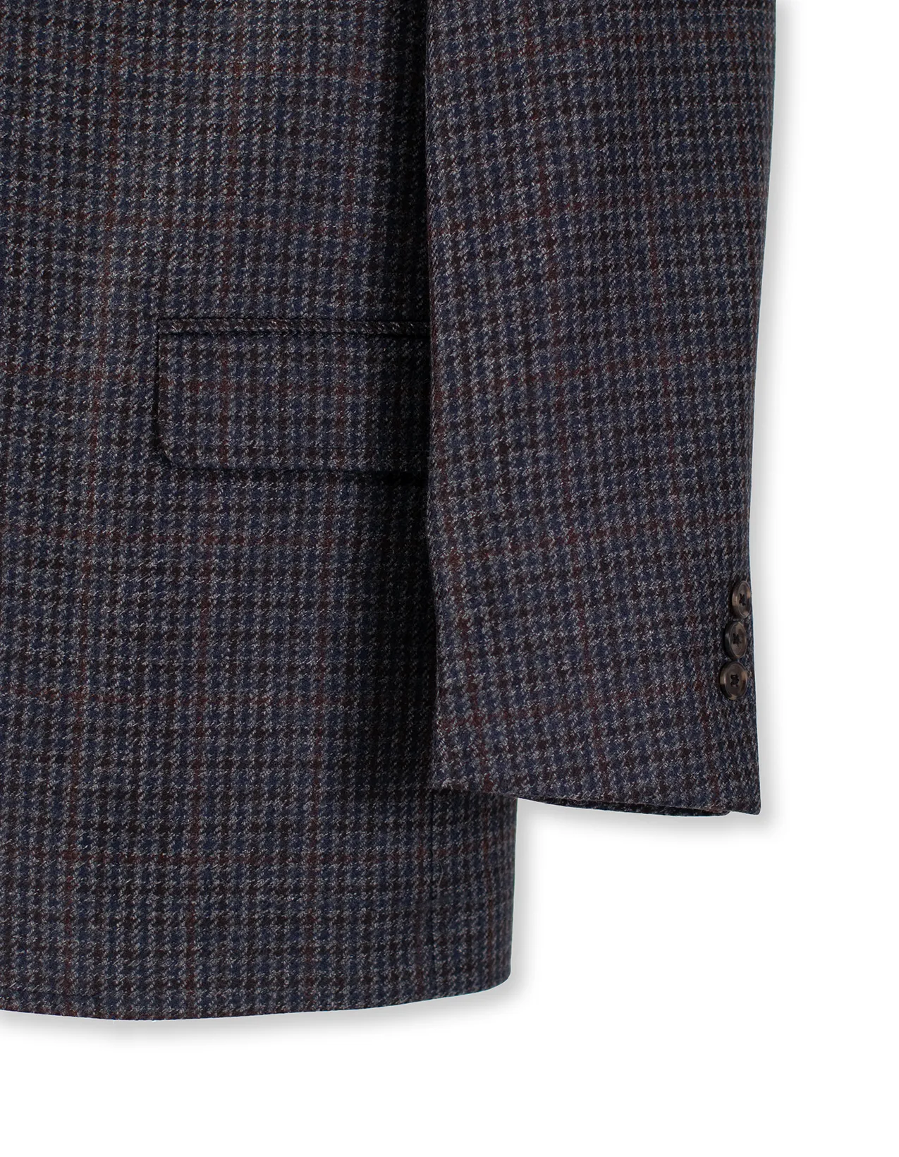 Made-in-Canada Blue & Rust Small District Check Wool Sport Coat sold by J. Press product image thumbnail 3