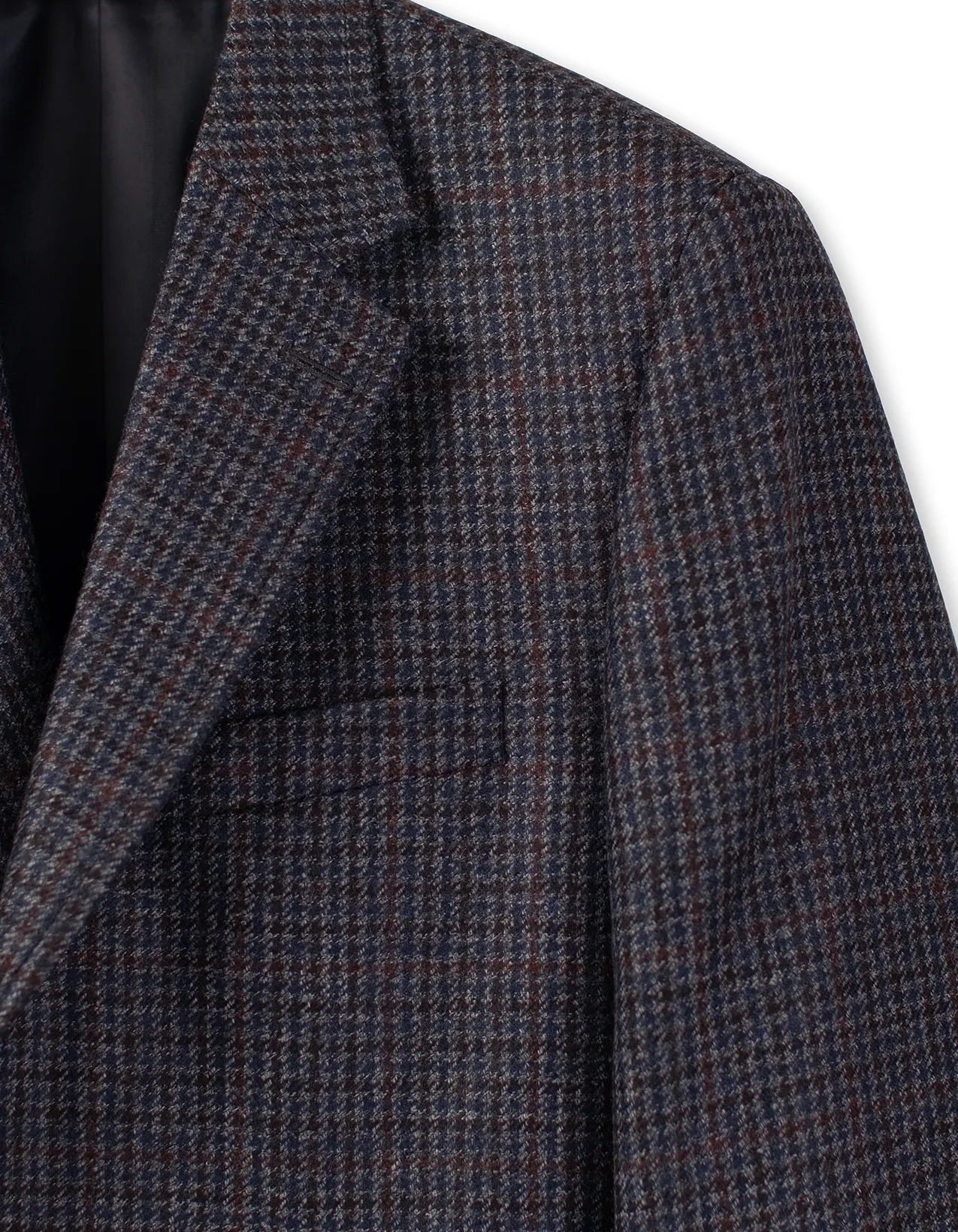 Made-in-Canada Blue & Rust Small District Check Wool Sport Coat sold by J. Press product image thumbnail 2