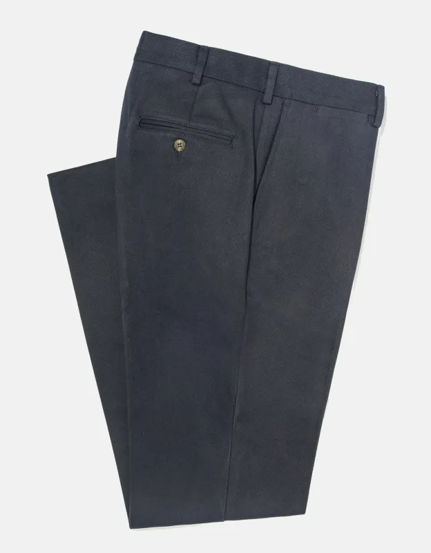 Made-in-USA Navy Cavalry Twill Pant sold by J. Press