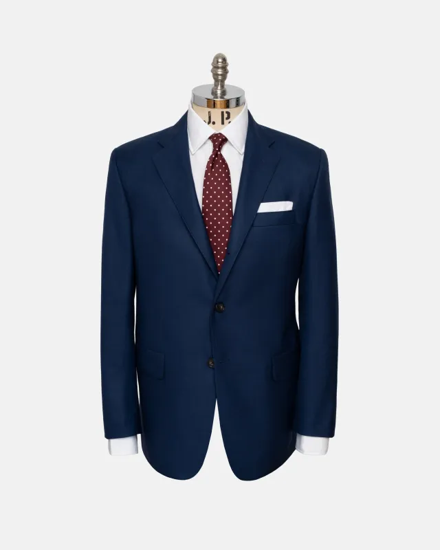 Made-in-USA Blue Sharkskin Suit sold by J. Press