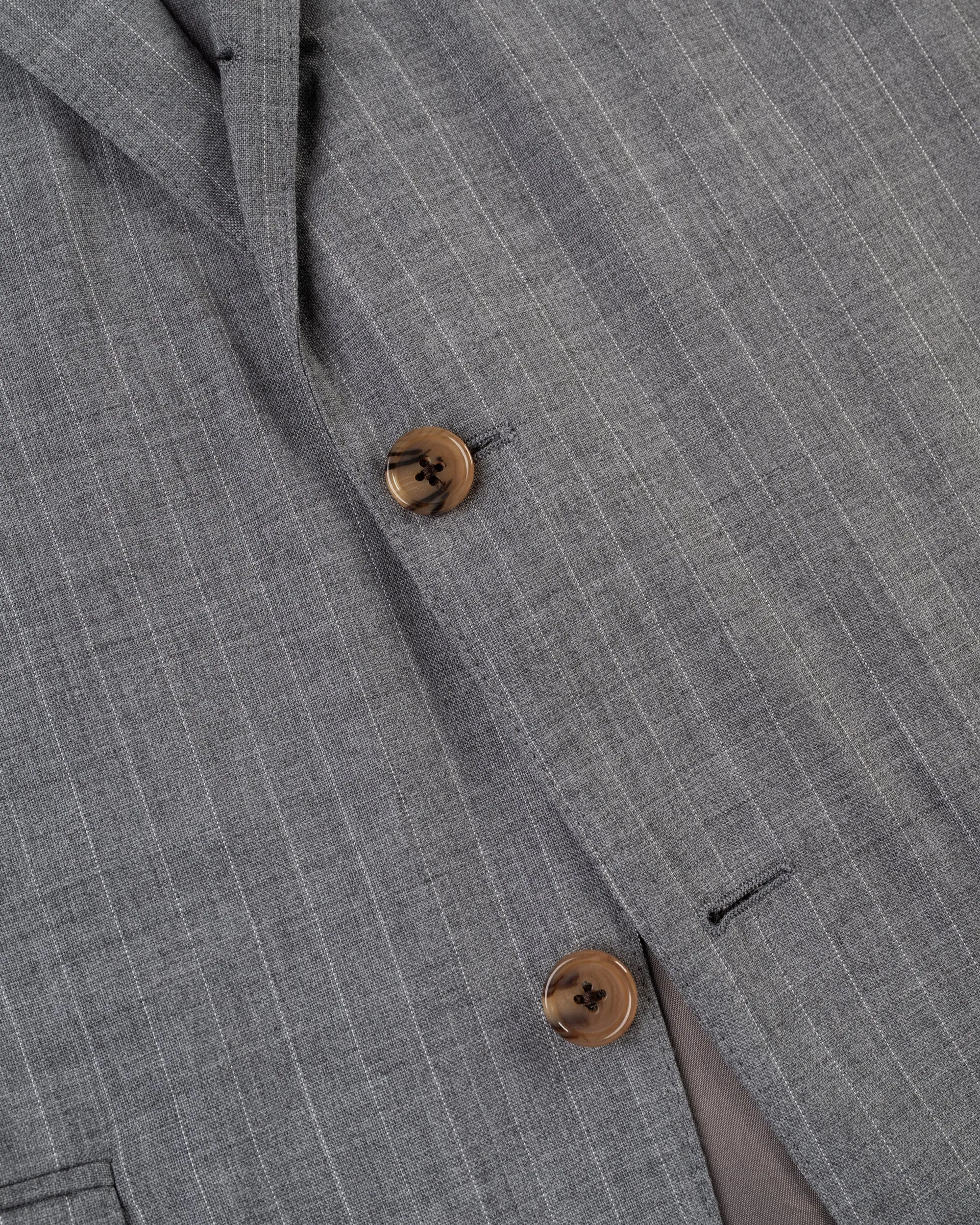 Made-in-USA Fox Brothers Light Grey Bead Stripe Suit sold by J. Press product image thumbnail 2