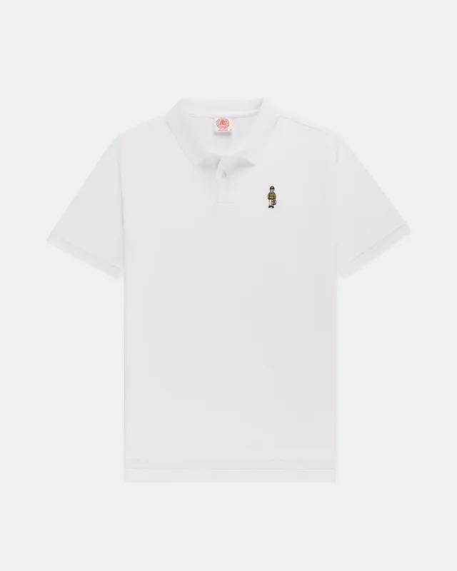 White Ivy Guy Cotton Pique Polo sold by J. Press