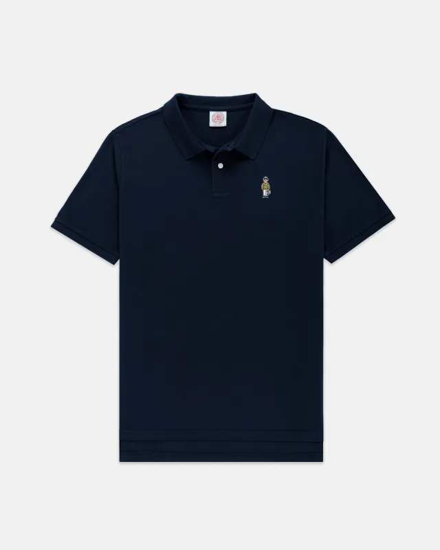 Navy Ivy Guy Cotton Pique Polo sold by J. Press