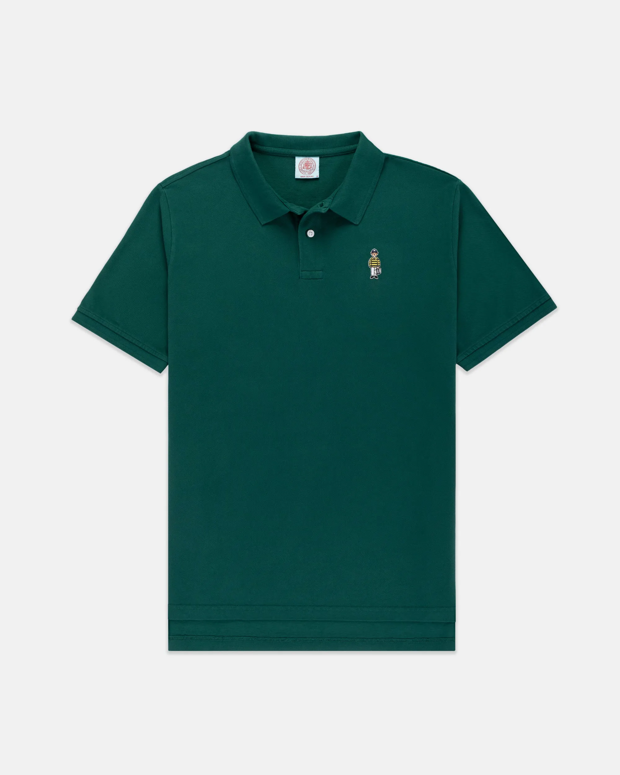 Dark Green Ivy Guy Cotton Pique Polo sold by J. Press