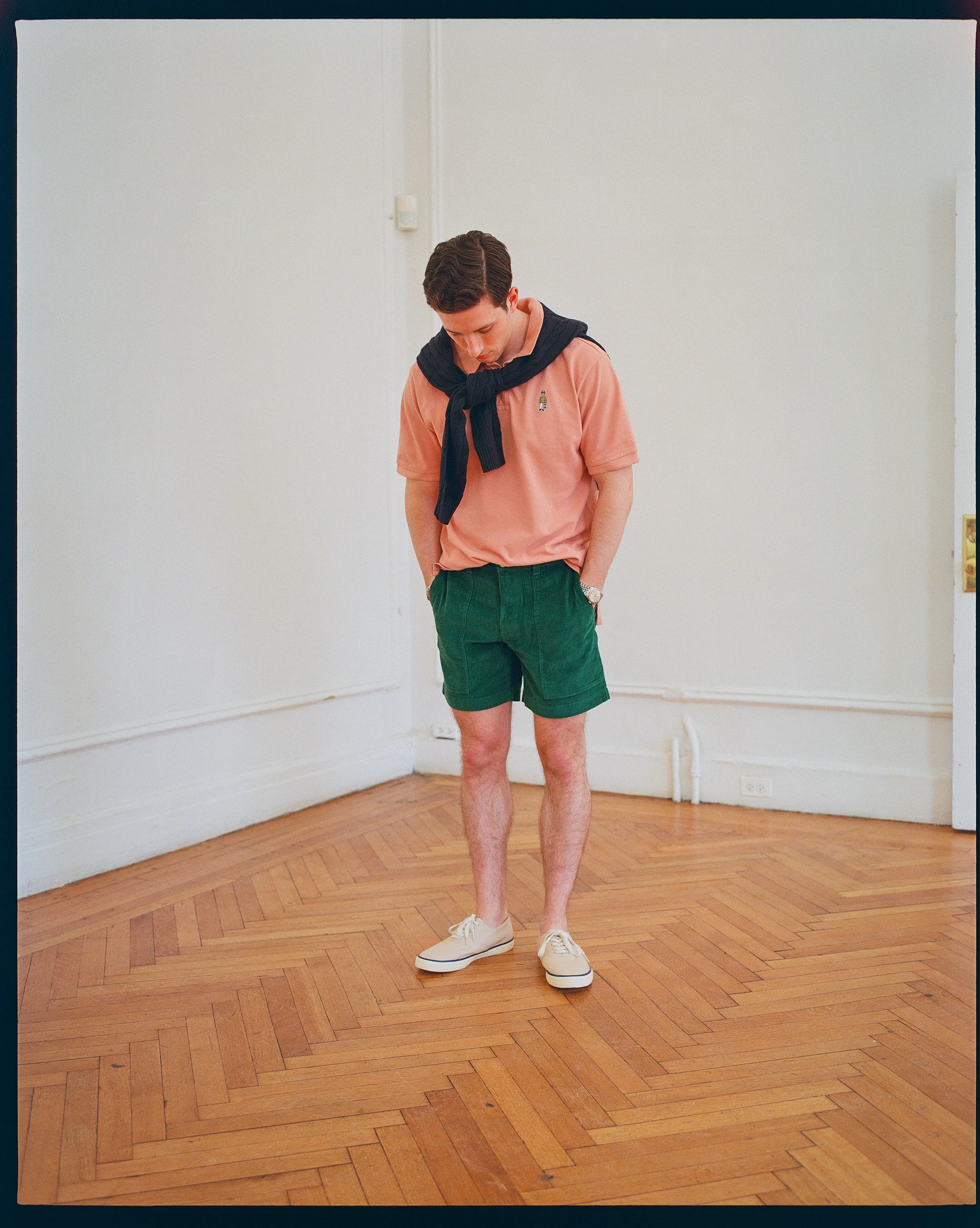 Green Wide-Wale Cotton Corduroy Shorts - Trim Fit sold by J. Press product image thumbnail 5