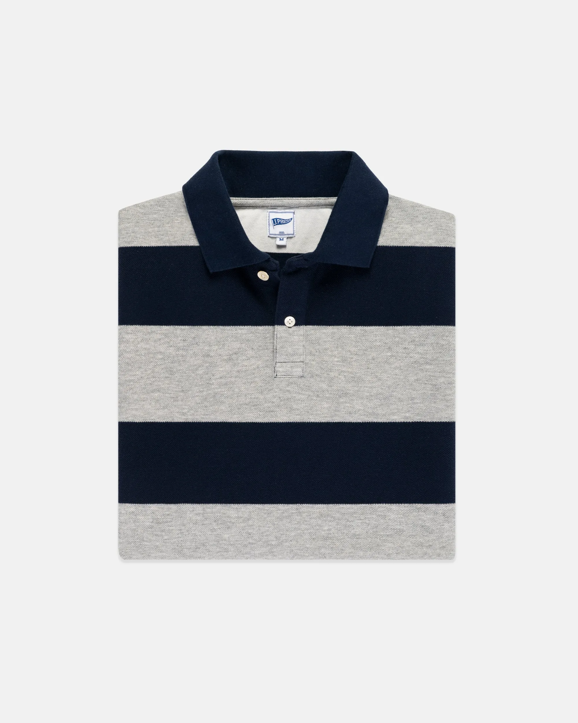 Relaxed Fit Wide Stripe Polo sold by J. Press