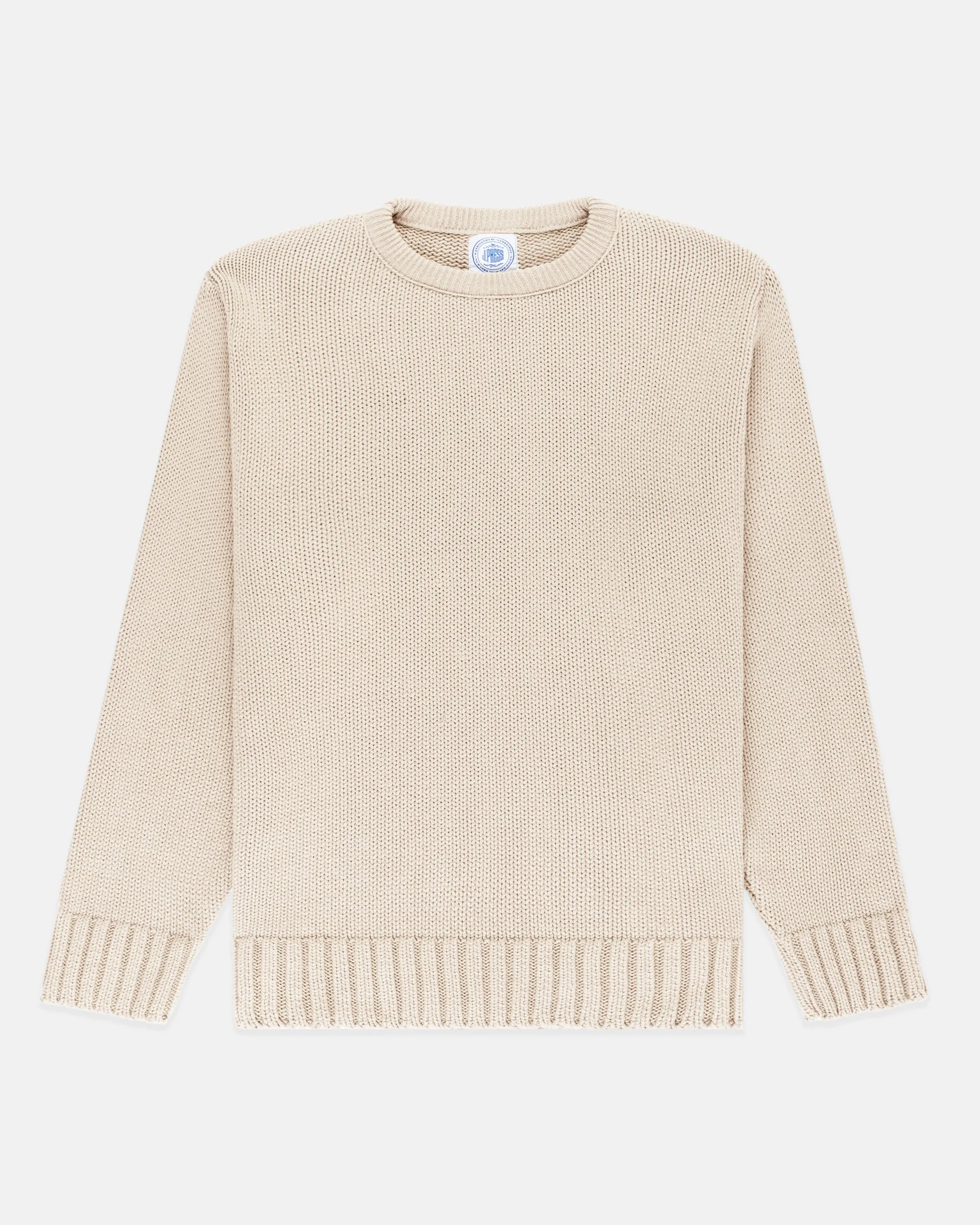 Made-in-USA Natural Chunky Cotton Crewneck Sweater sold by J. Press product image thumbnail 2
