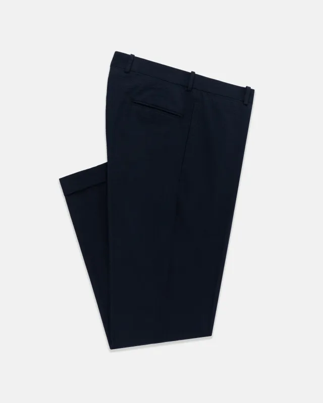 Made-in-Canada Navy Seersucker Trousers made by J. Press