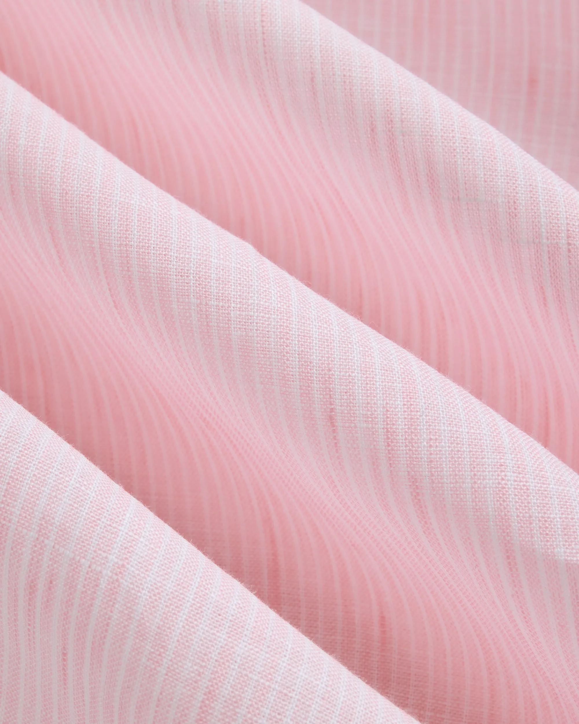 Made-in-USA Thomas Mason Pink with White Stripe Linen Shirt - Classic Fit sold by J. Press product image thumbnail 3