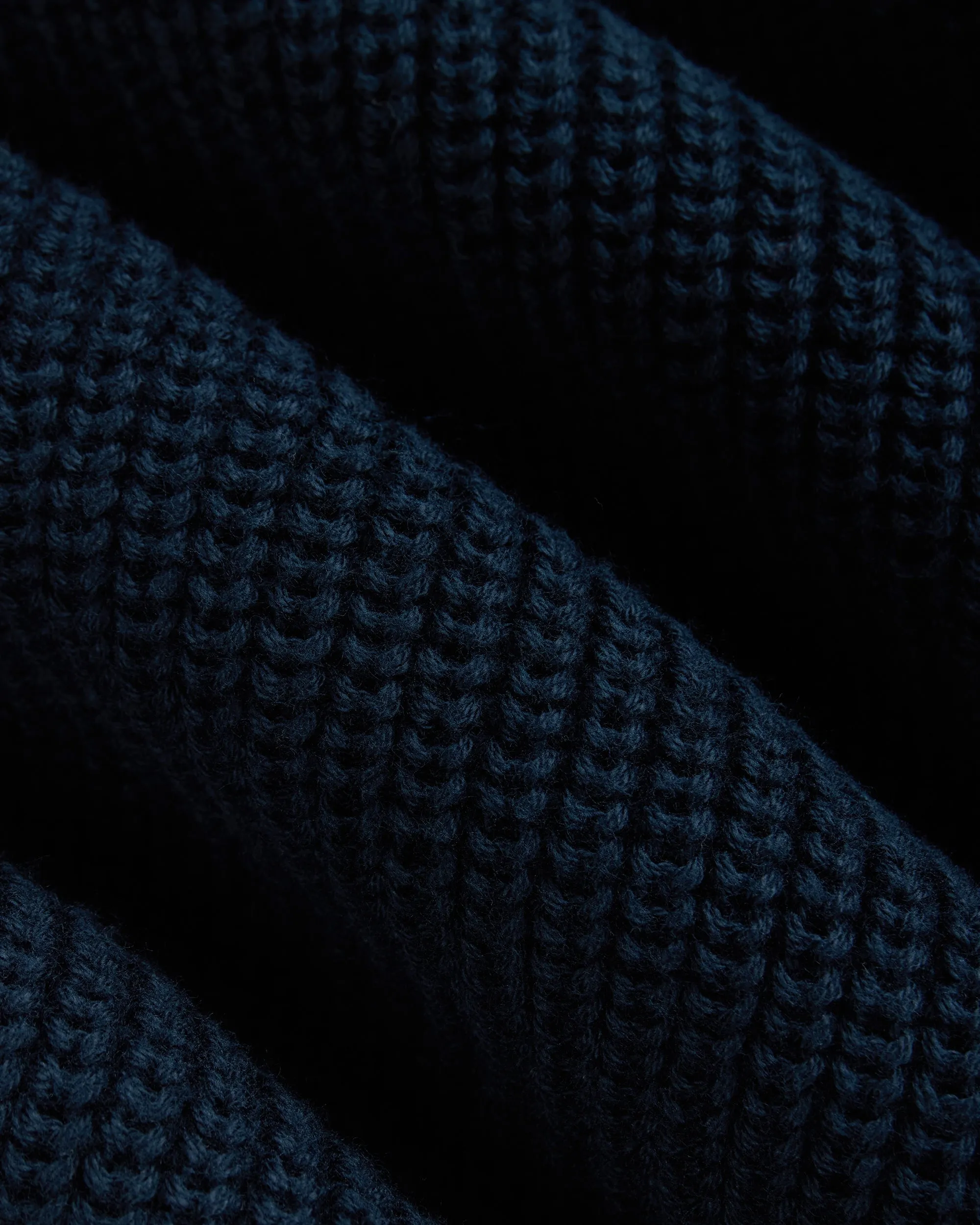 Navy Shaker Knit Cotton Crew Neck Sweater sold by J. Press product image thumbnail 3