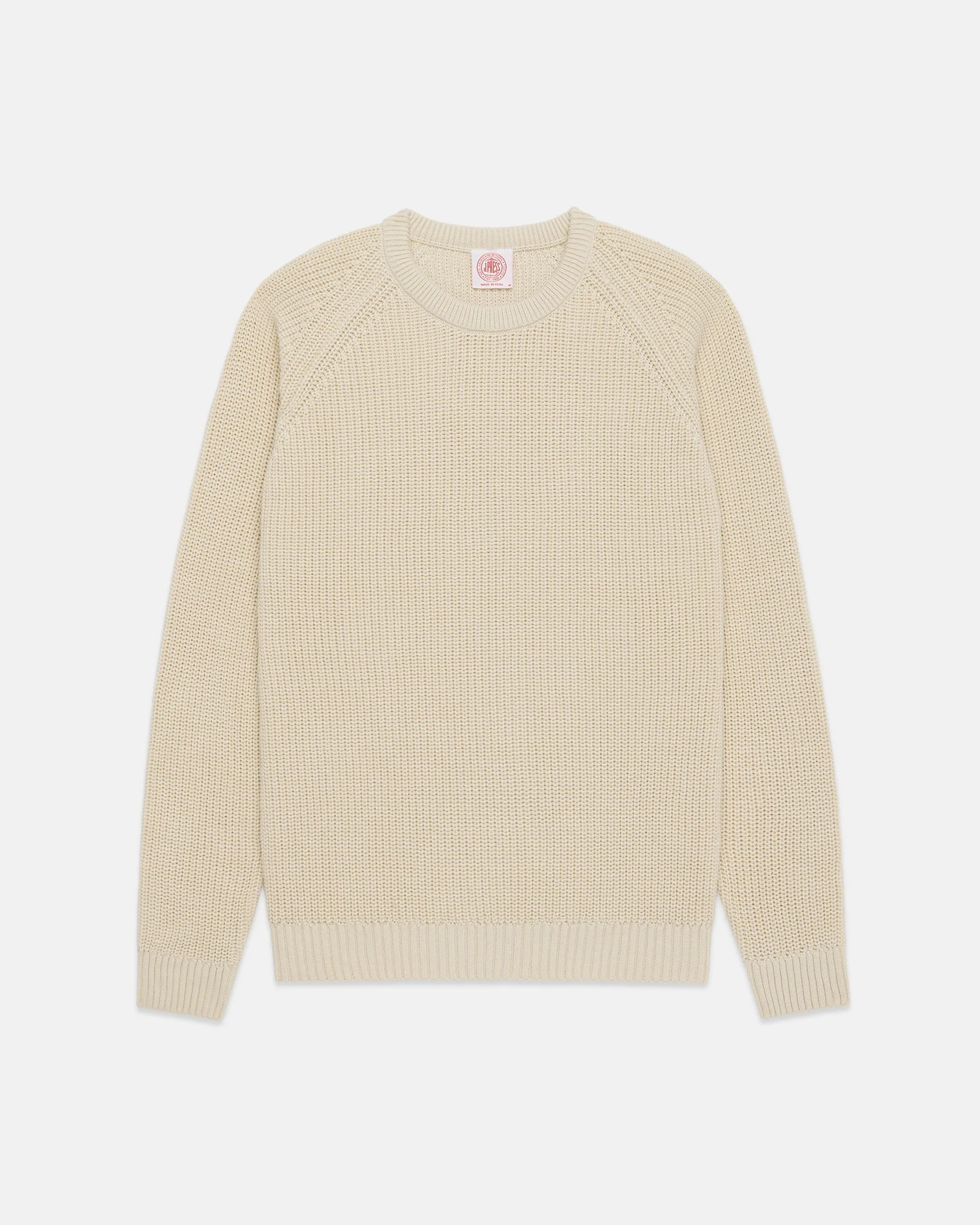 Natural Shaker Knit Cotton Crew Neck Sweater - Trim Fit sold by J. Press product image thumbnail 2