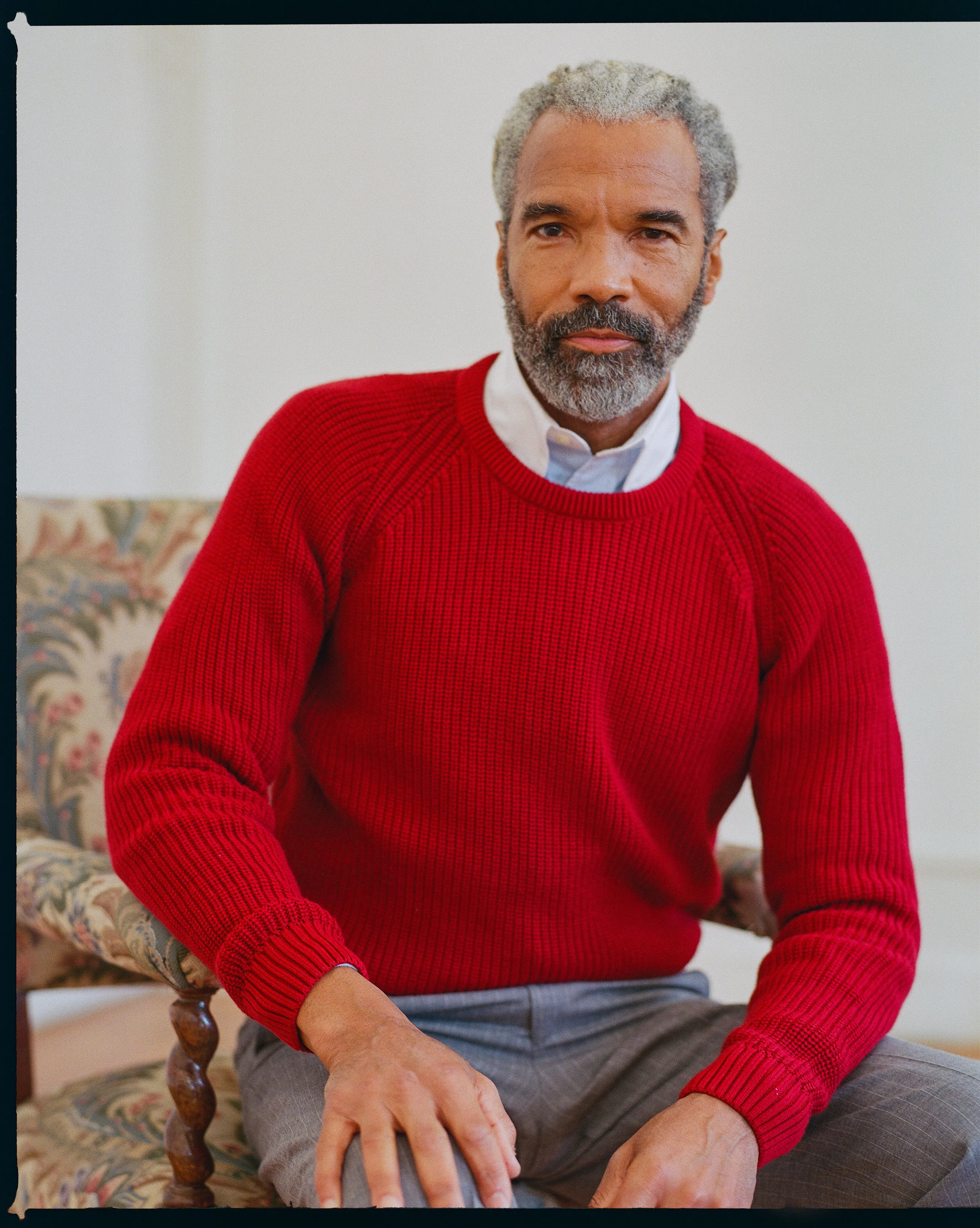 Red Shaker Knit Cotton Crew Neck Sweater sold by J. Press product image thumbnail 4