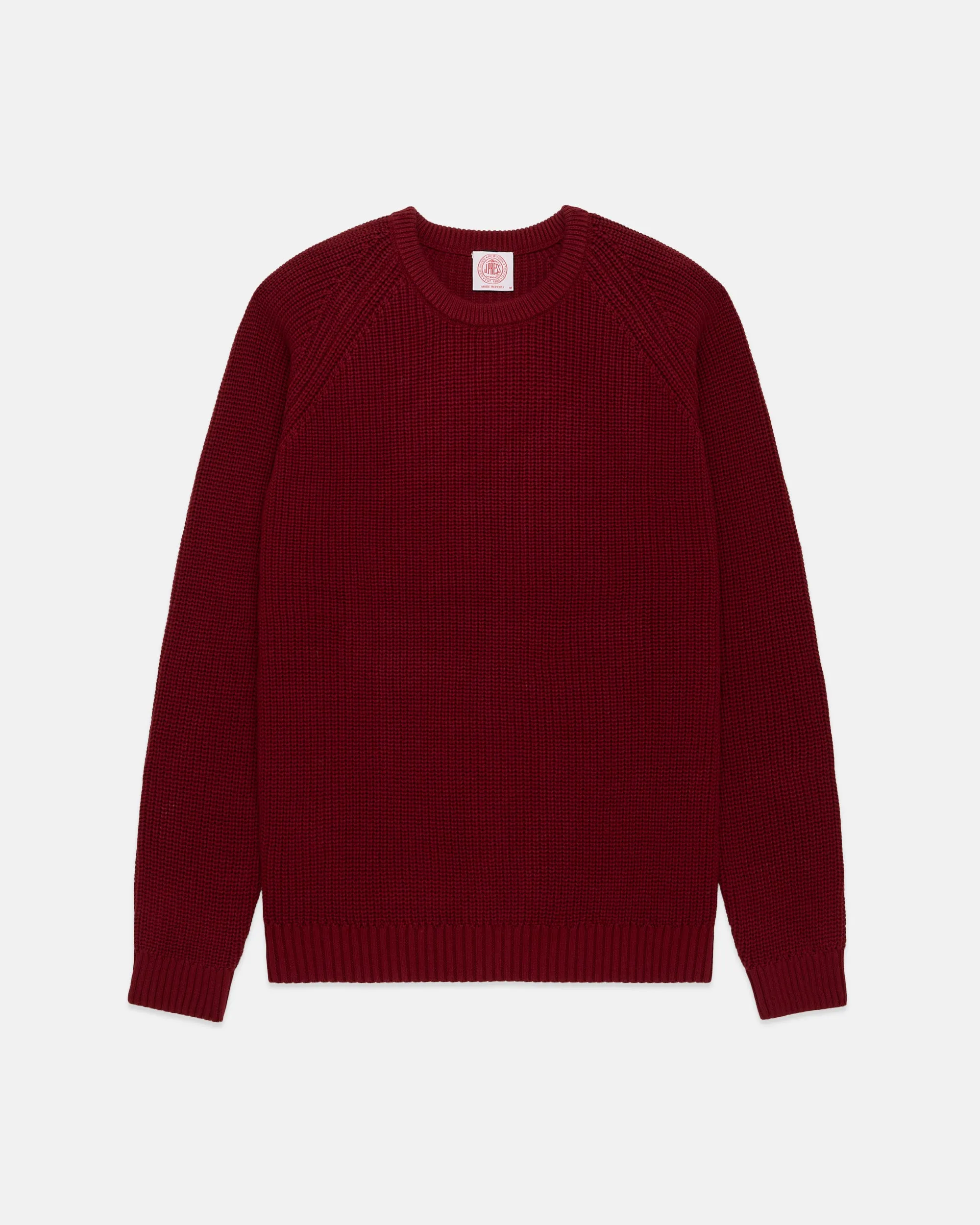 Red Shaker Knit Cotton Crew Neck Sweater sold by J. Press product image thumbnail 2