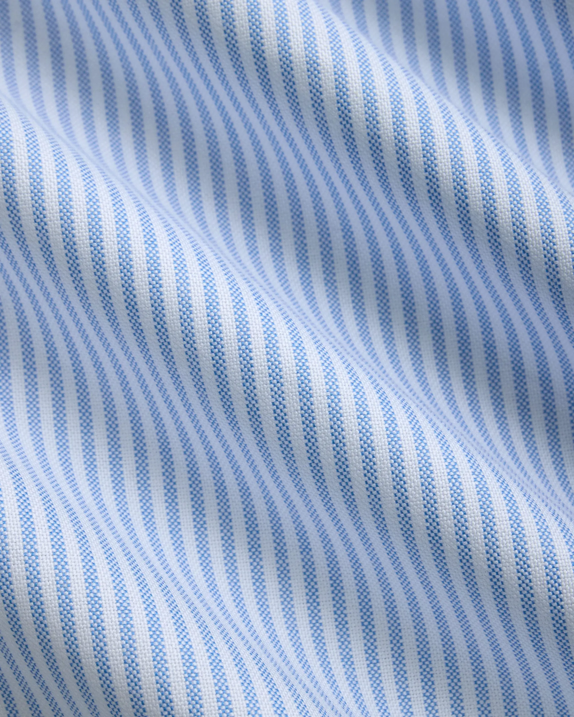 Made-in-USA Blue Stripe Contrast Collar Oxford Cloth Sport Shirt - Regular Fit sold by J. Press product image thumbnail 3