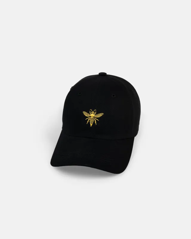 Made-in-USA Black with Yellow Wasp Dad Hat made by J. Press