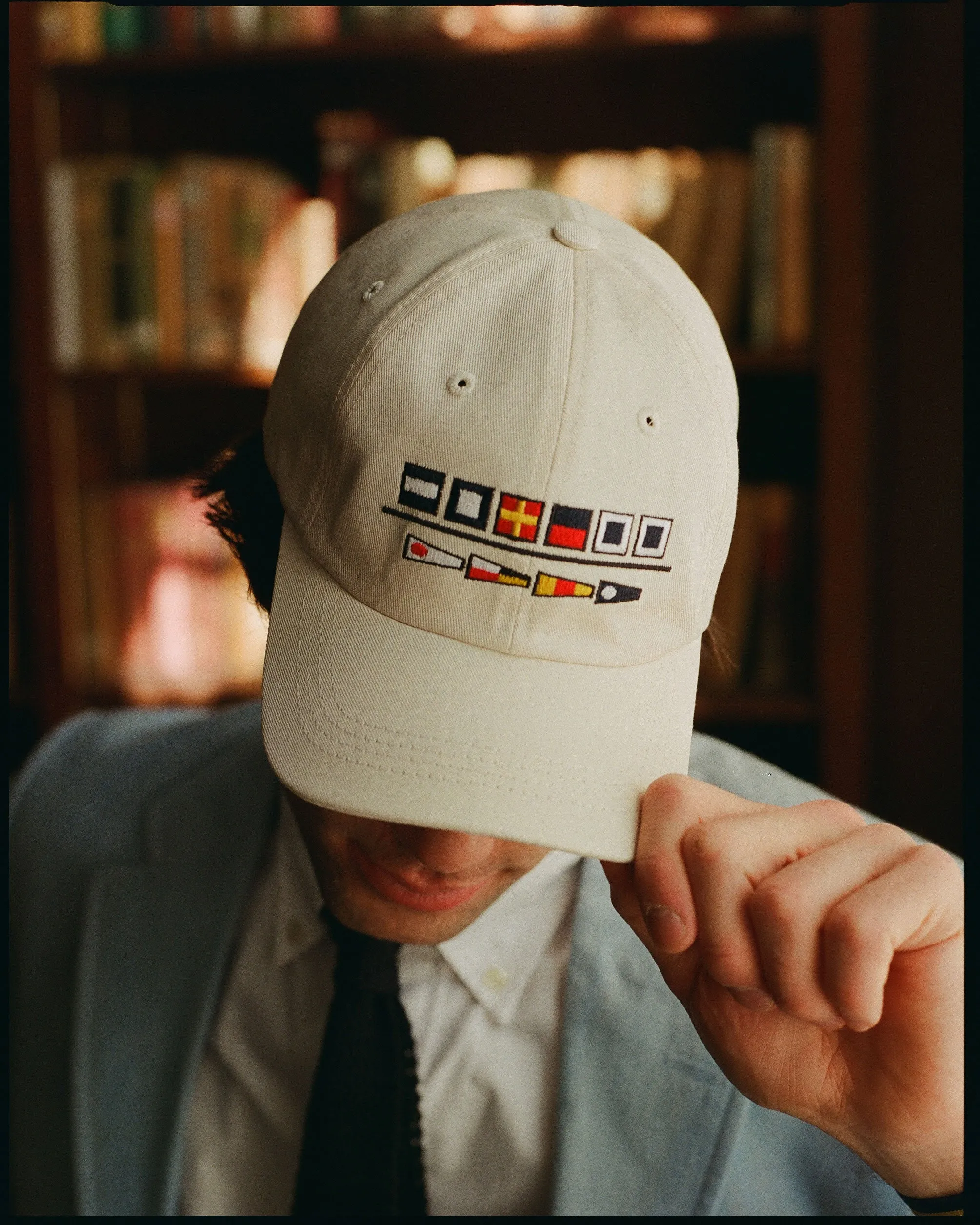 Made-in-USA J. Press Nautical Flags Dad Hat sold by J. Press product image thumbnail 2