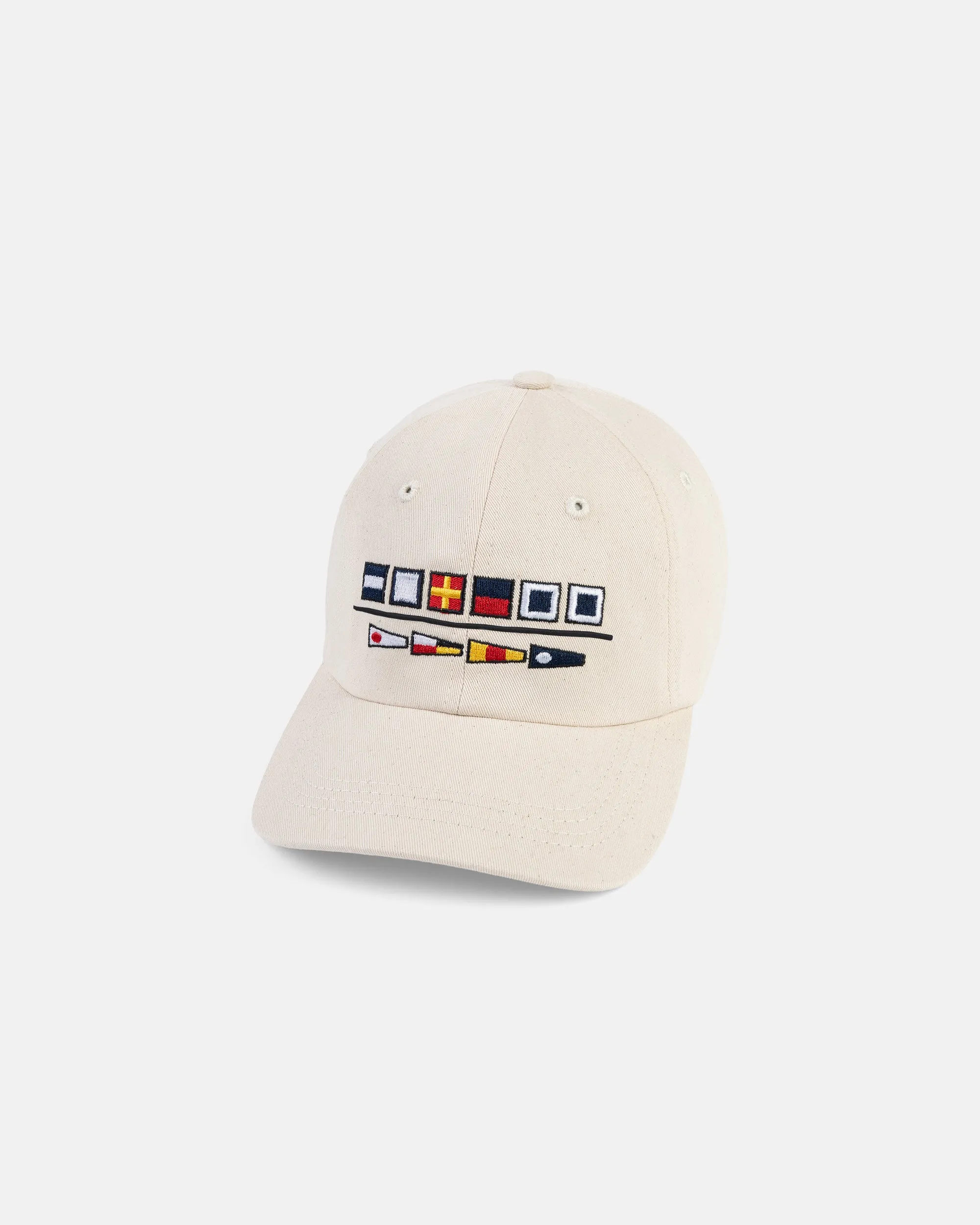 Made-in-USA J. Press Nautical Flags Dad Hat sold by J. Press