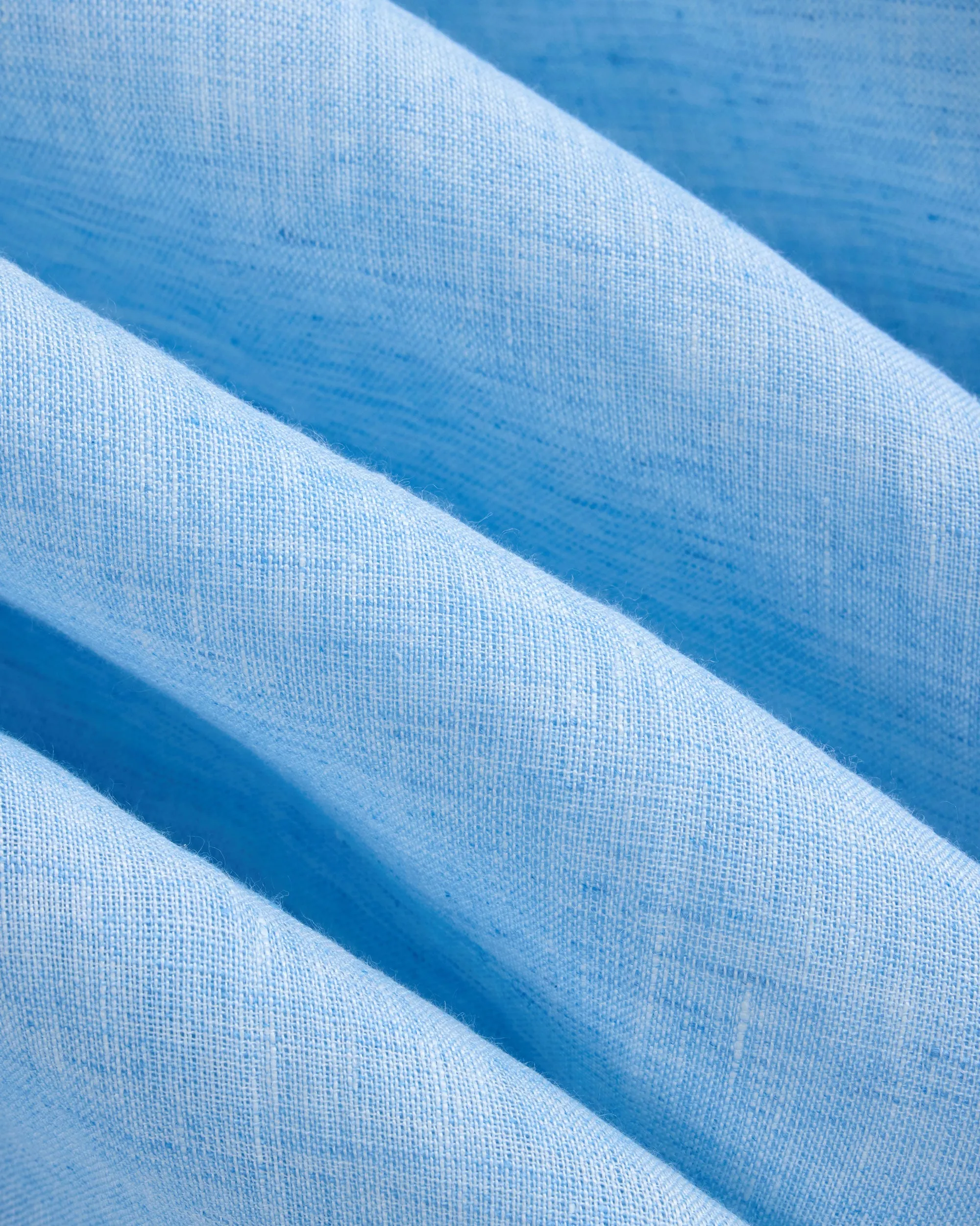 Made-in-USA Thomas Mason Light Blue Spread Collar Linen Shirt - Classic Fit sold by J. Press product image thumbnail 3