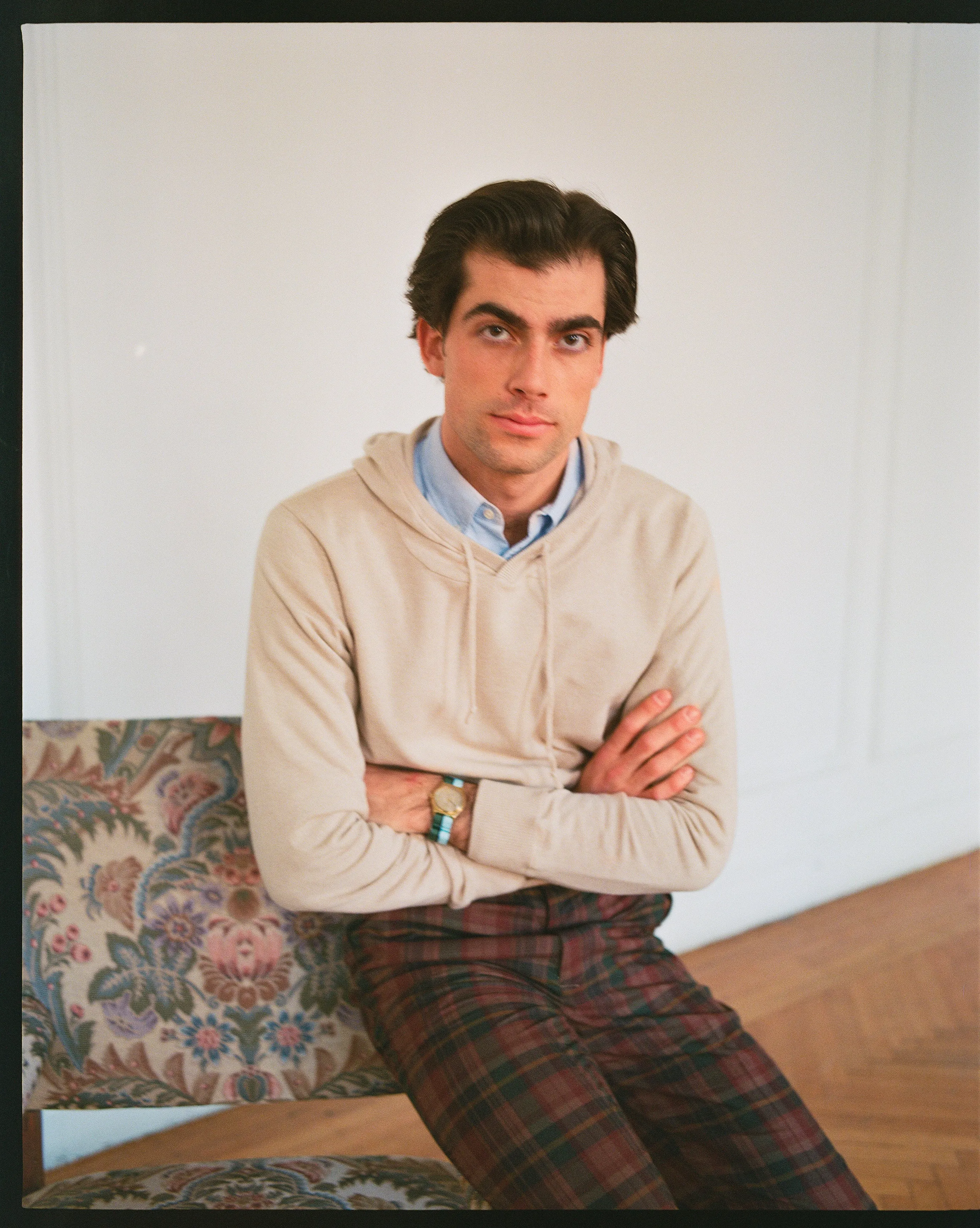 Oatmeal Cotton-Wool Hoodie - Trim Fit sold by J. Press product image thumbnail 5