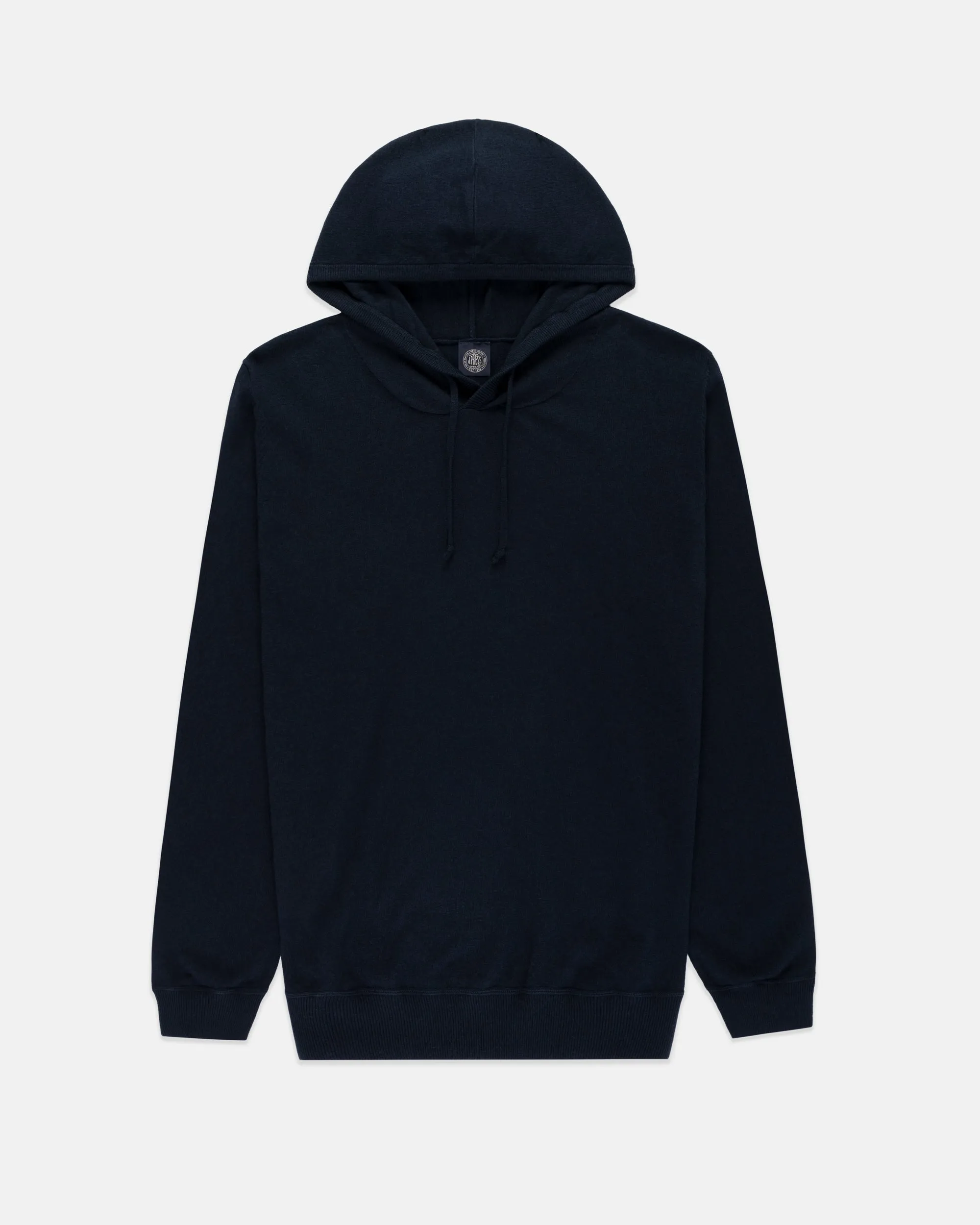 Navy Cotton-Wool Hoodie - Trim Fit sold by J. Press