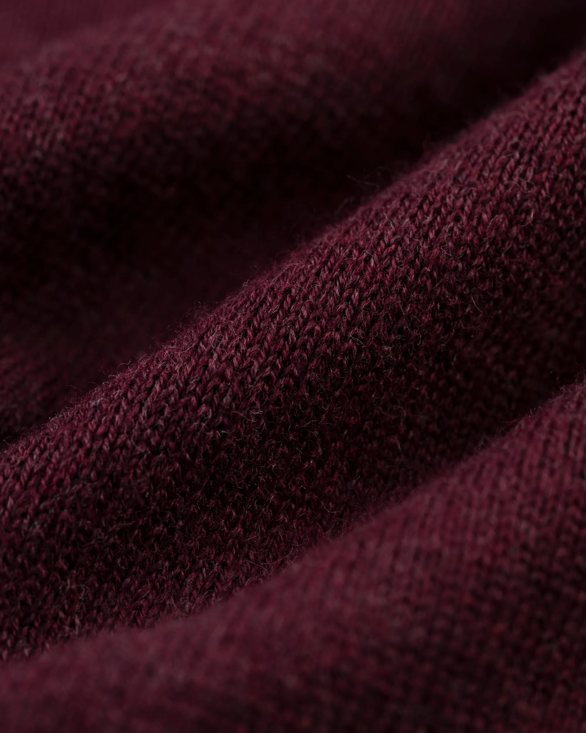Burgundy Cotton-Cashmere Quarter-Zip Sweater sold by J. Press product image thumbnail 4