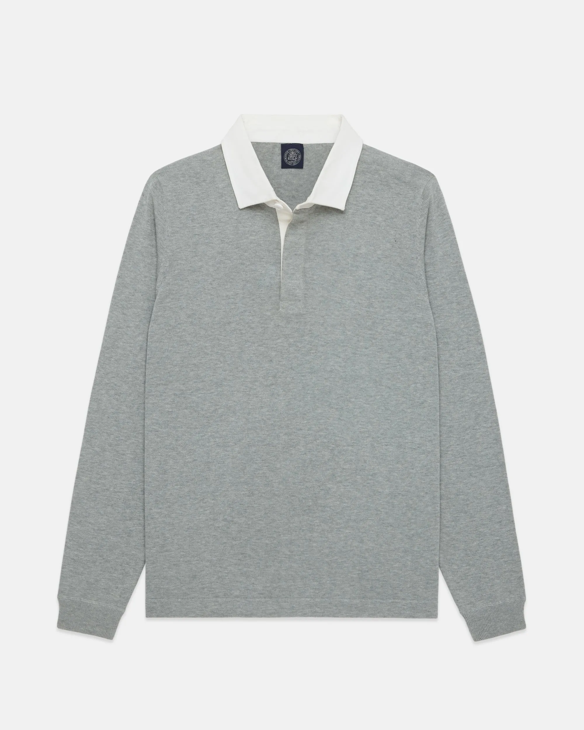 Light Grey High-Twist Cotton Rugby sold by J. Press